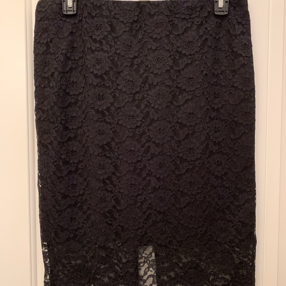Mossimo Black Lace Pencil Skirt - Picture 2 of 13